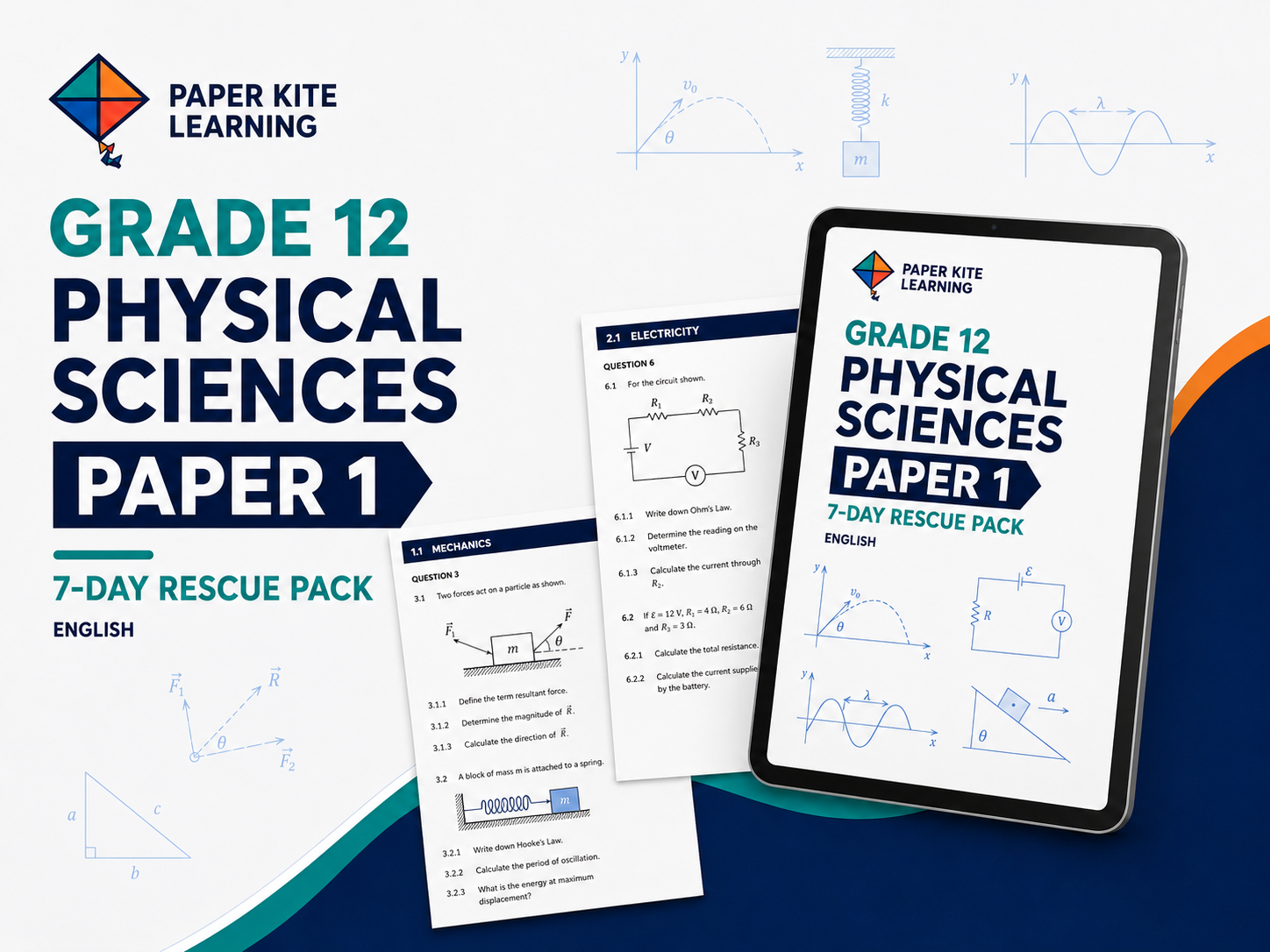 Grade 12 Physical Sciences — Paper 1 7-Day Rescue Pack