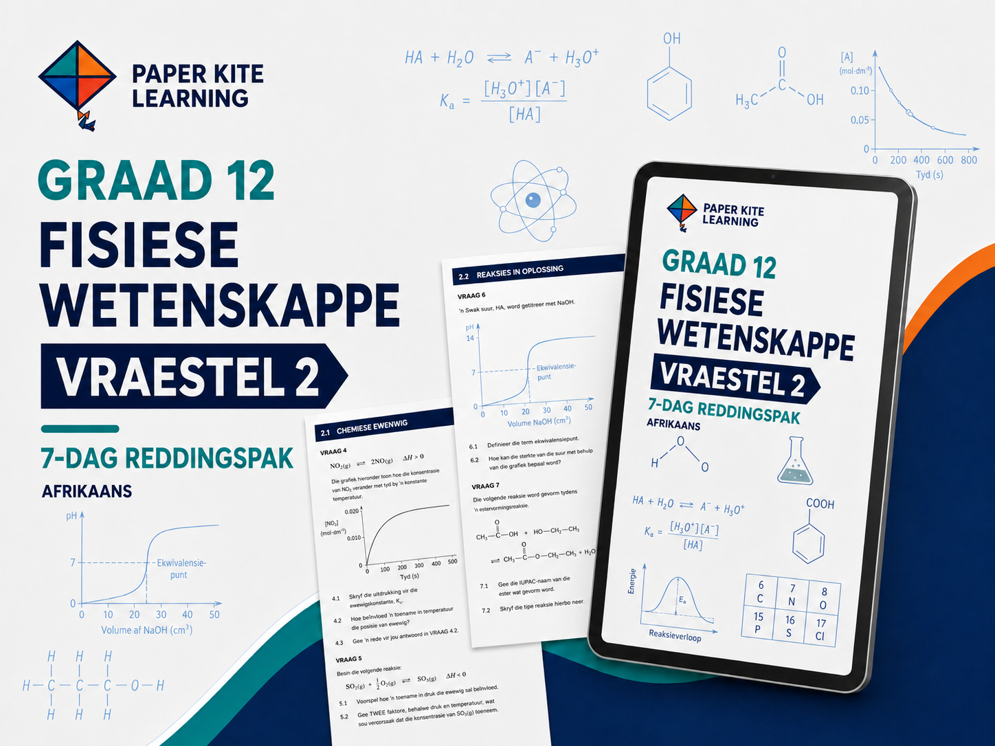 Graad 12 Fisiese Wetenskappe Vraestel 2 7-Dag Reddingspak in Afrikaans